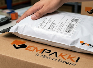 Porta Guías Adhesivo 12x24 cm - Paquete x 100 Unidades | Protección Logística emPakki